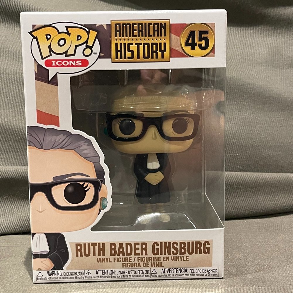 NIB Ruth Bader Ginsburg Pop! Vinyl Figure